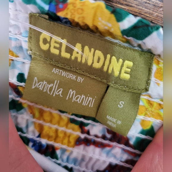 Anthropologie Celandine × Daniella Manini Tiered Bustier Halter Mini Dress Sz S - Picture 13 of 14